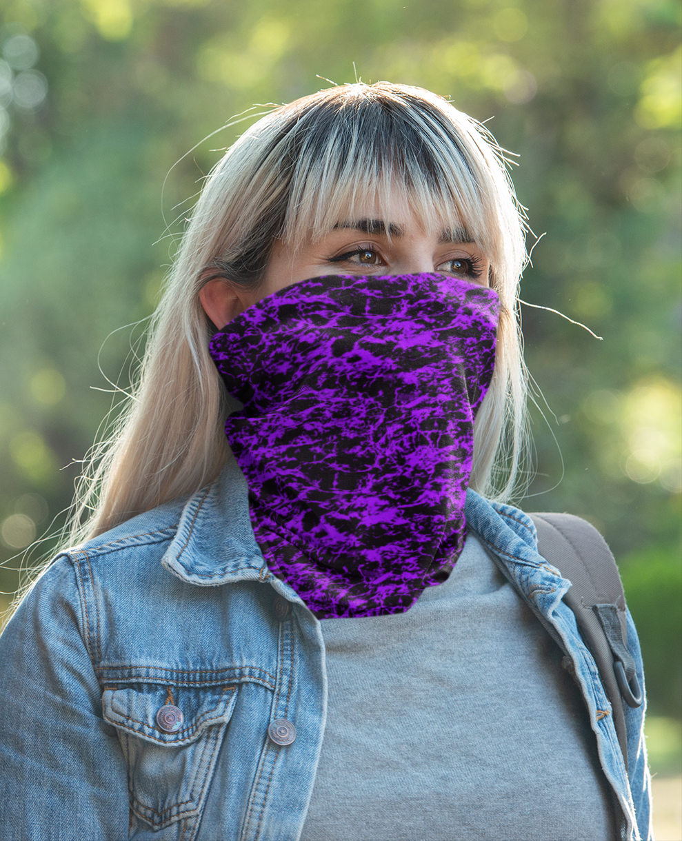 Purple Ocean Neck Gaiter