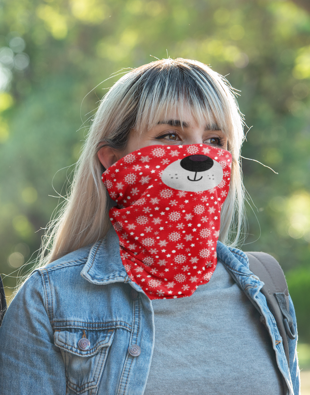 Christmas Bear Neck Gaiter