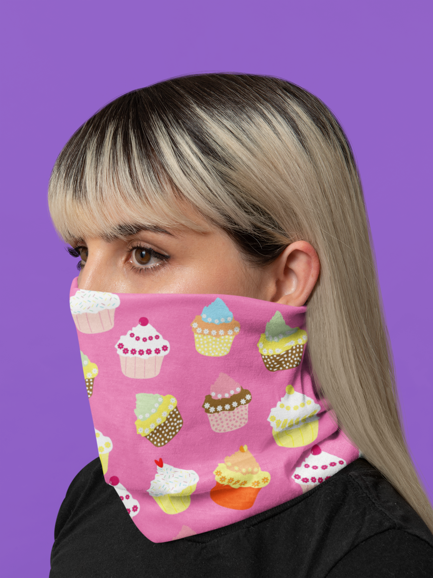 Cupcakes Neck Gaiter