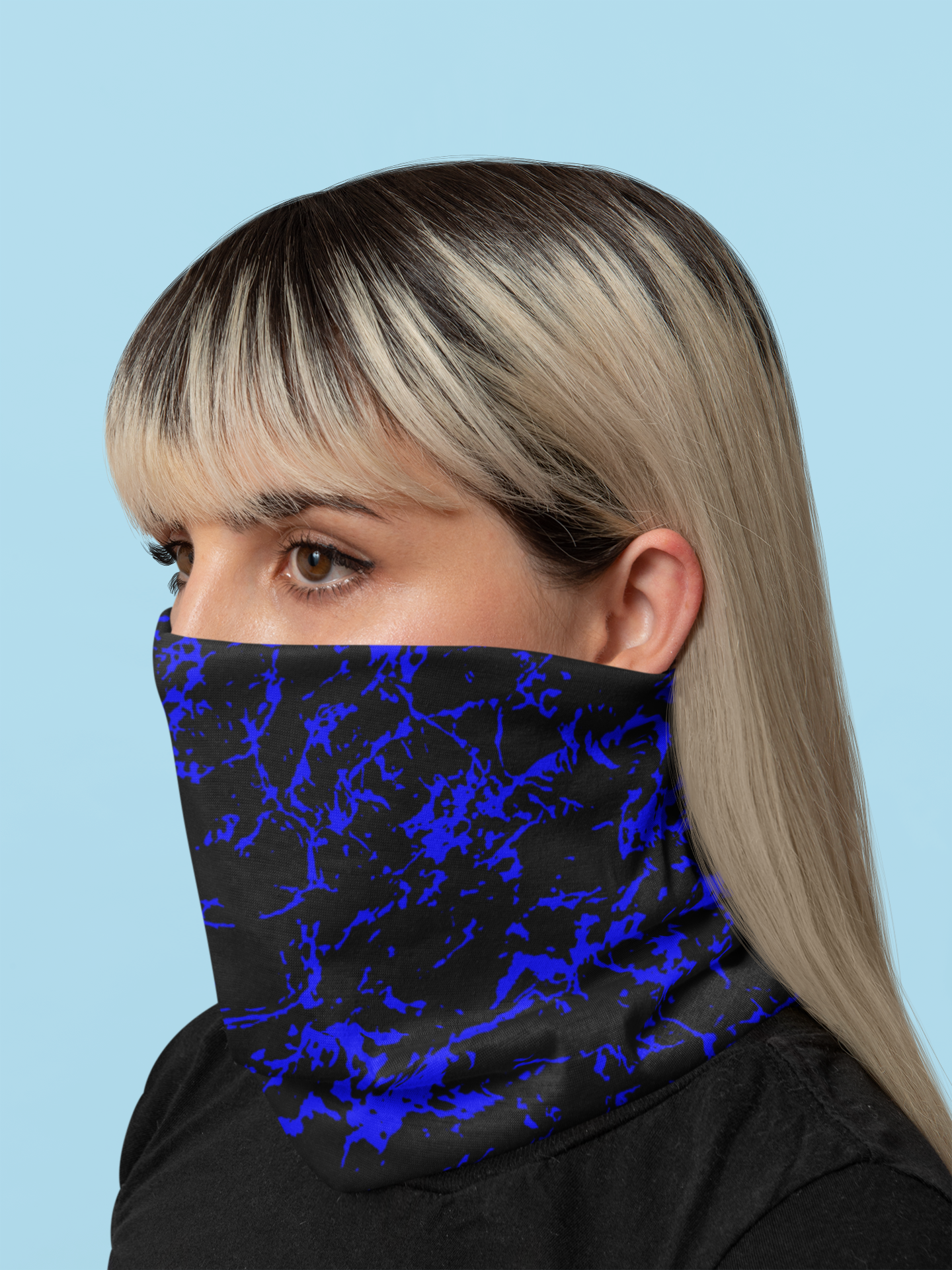 Electric Blue Deep Neck Gaiter