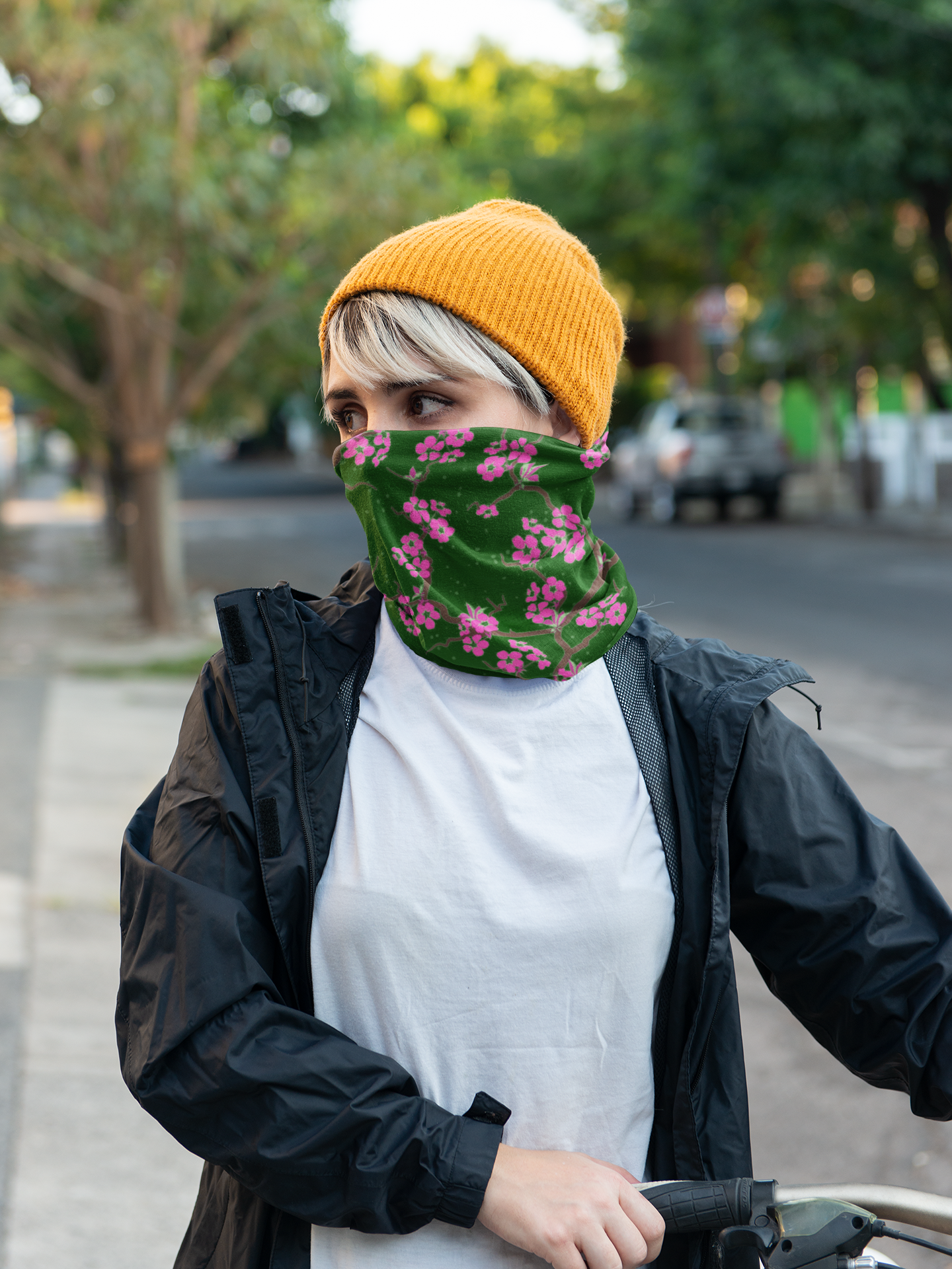 Cherry Blossoms Neck Gaiter