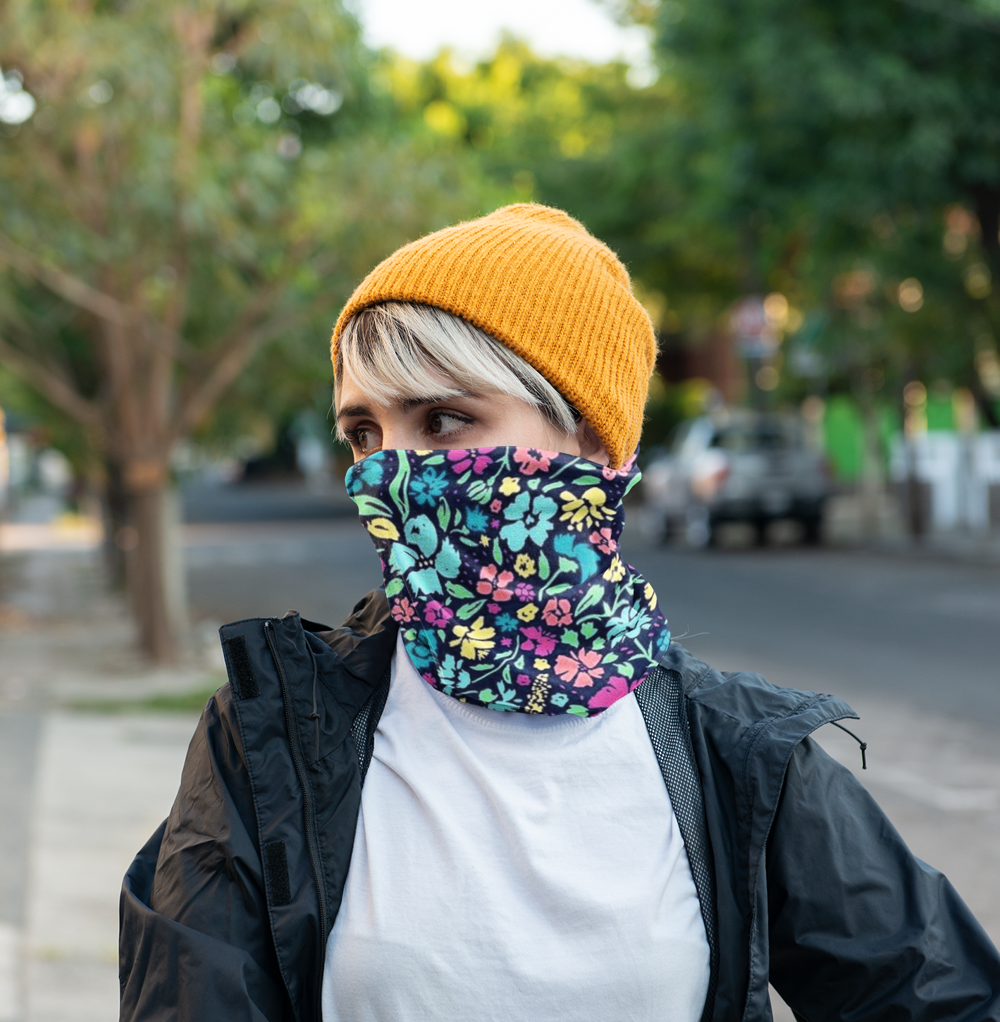 Flowers & Vines Neck Gaiter