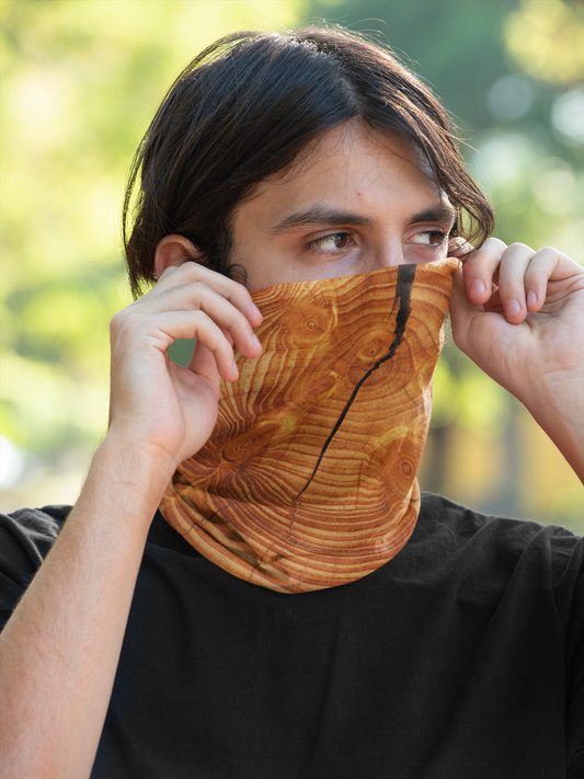 Cracked Wood Neck Gaiter