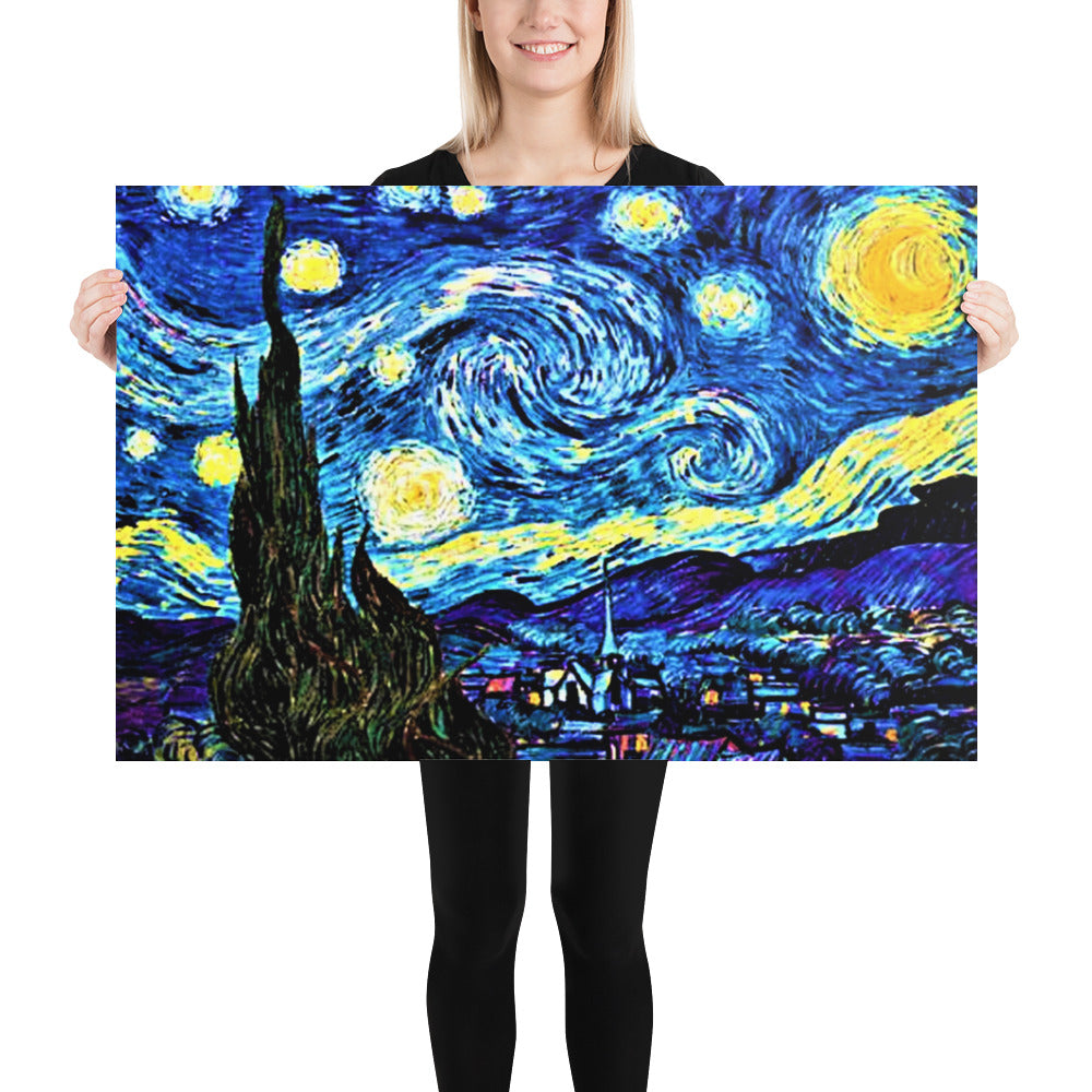 Starry Night by van Gogh Photo Paper Poster