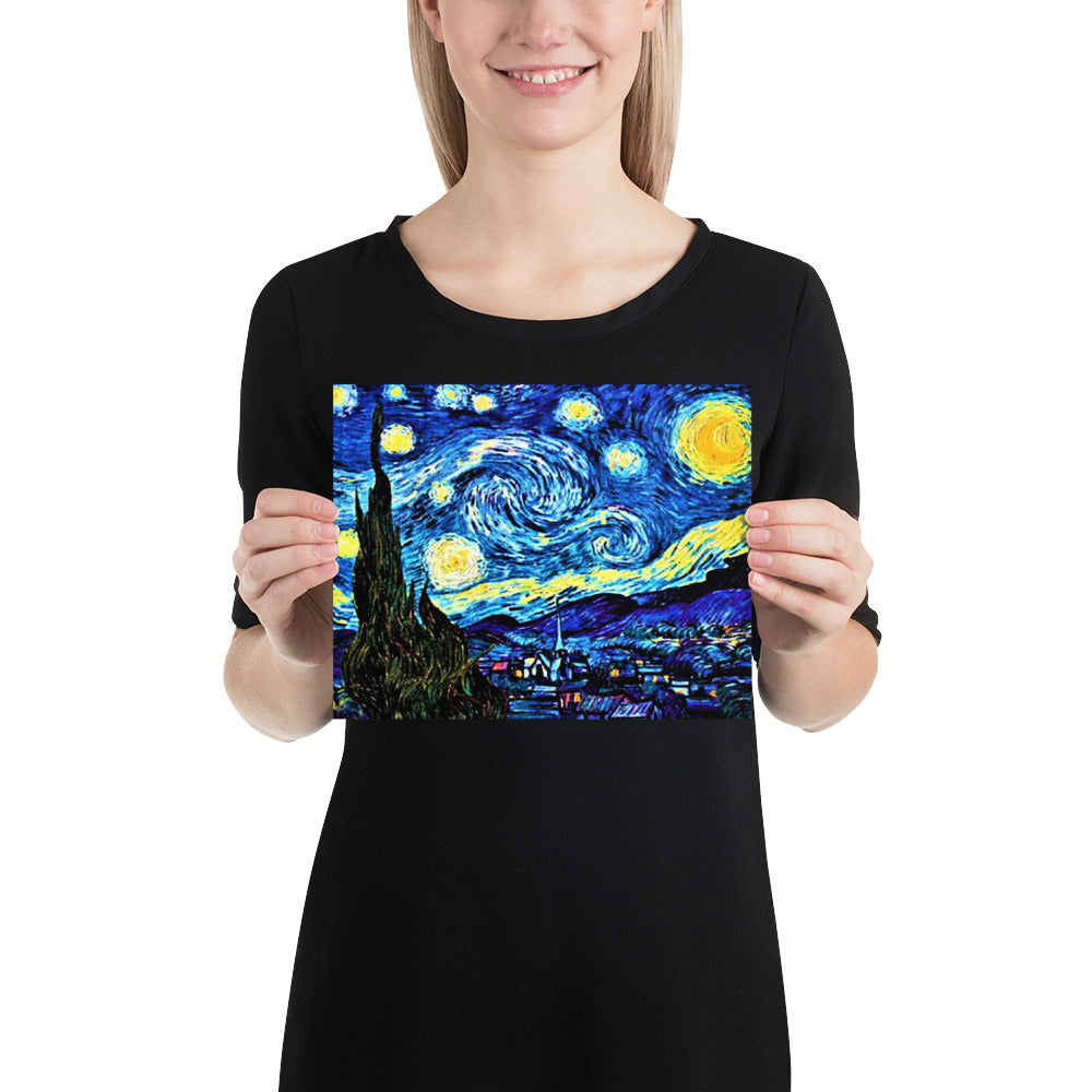 Starry Night by van Gogh Photo Paper Poster