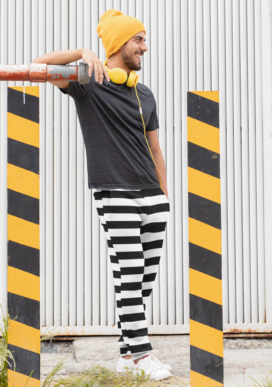 Prison Stripes Men's Slim Fit Joggers