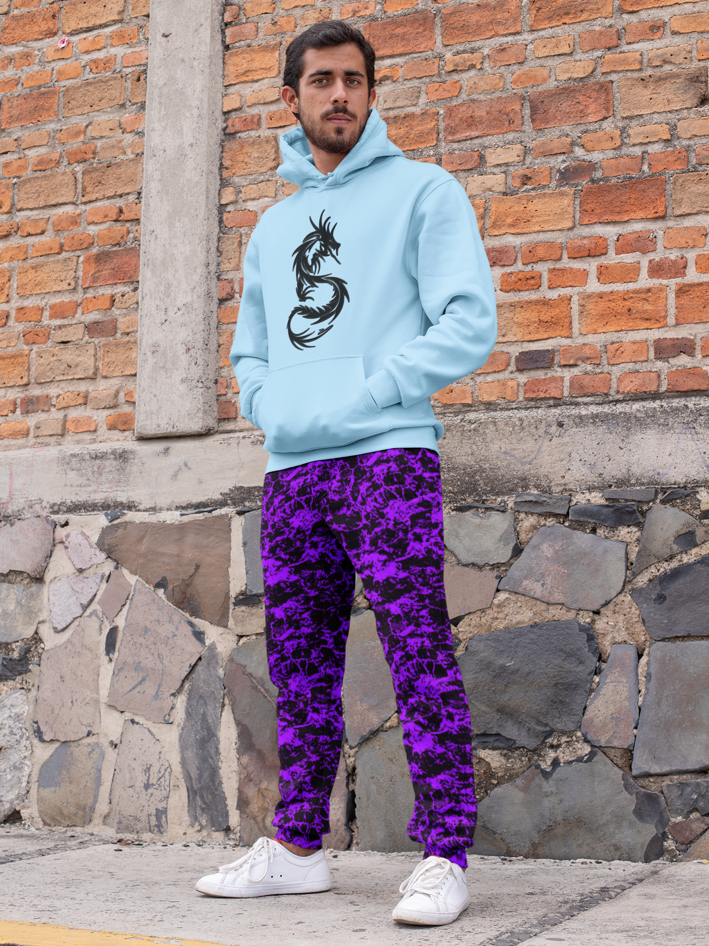 Purple Ocean Slim Fit Men's Joggers