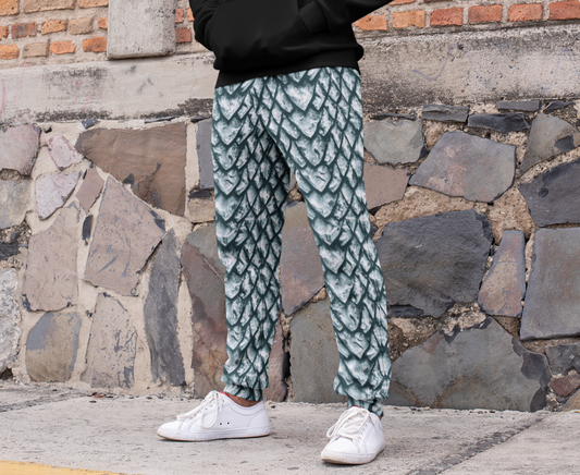 Ice Dragon Scale Men's Slim Fit Joggers