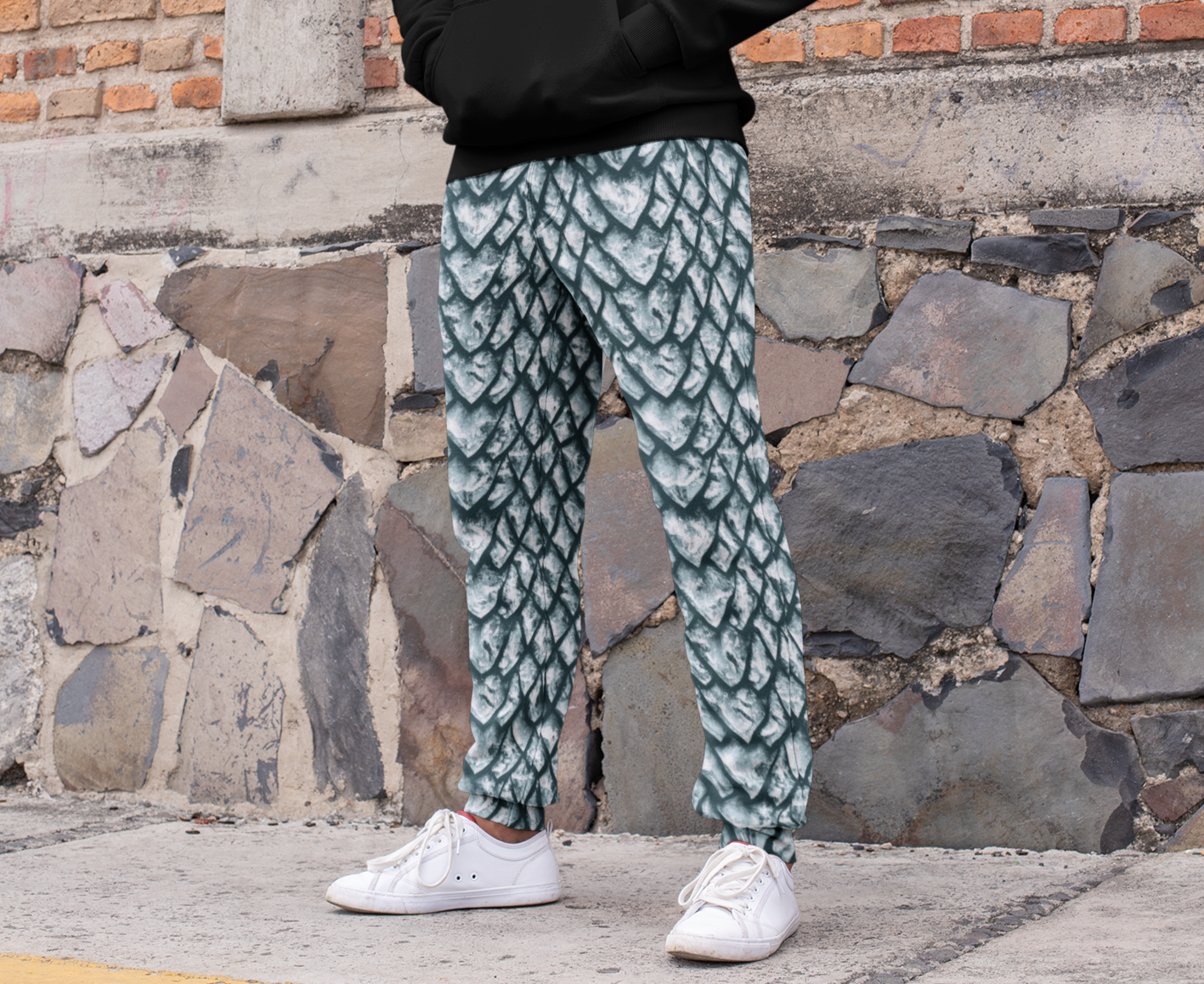 Ice Dragon Scale Men's Slim Fit Joggers – Stonecrowe Trading Co.