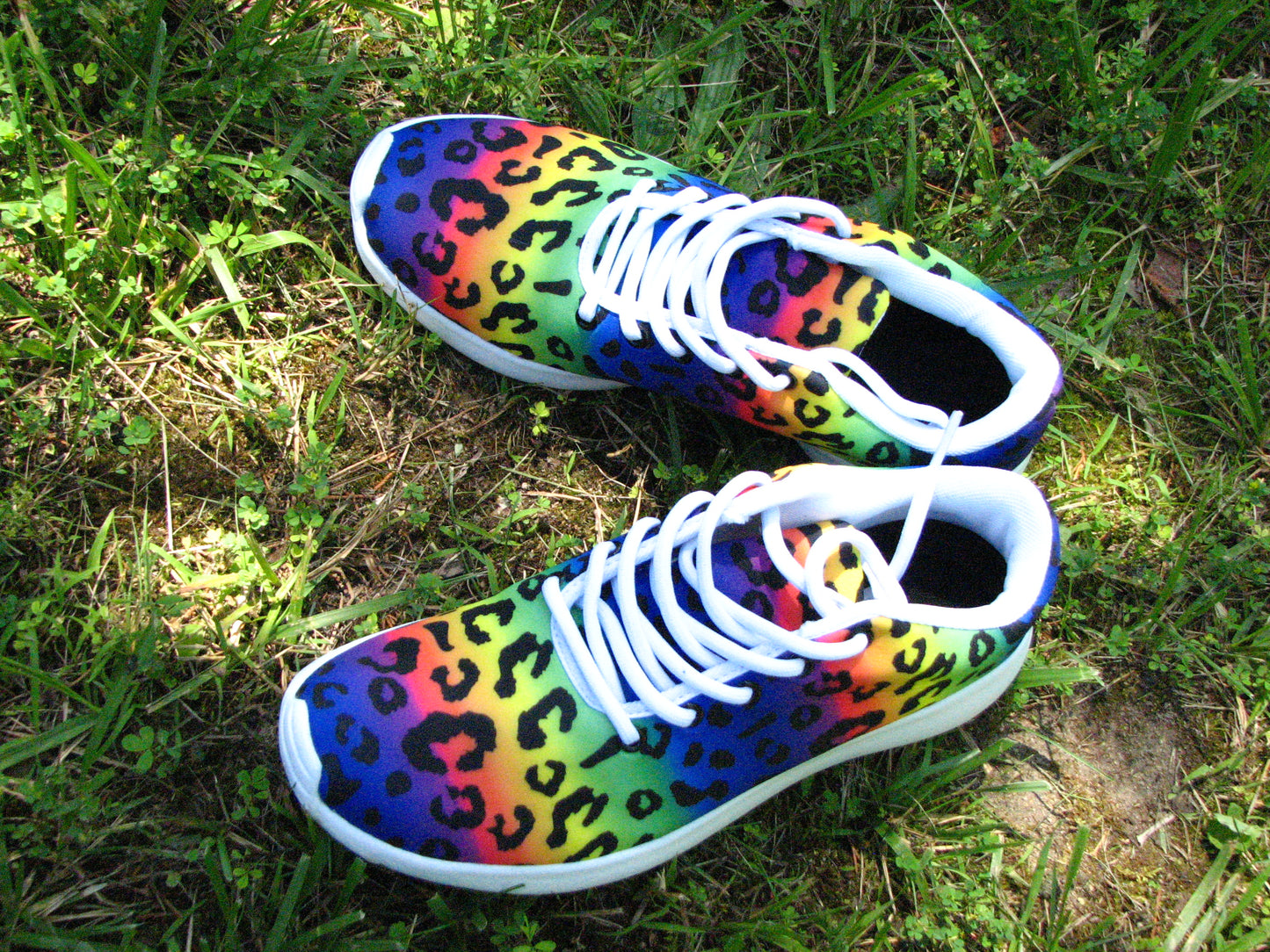 Rainbow Leopard Women's Sneakers