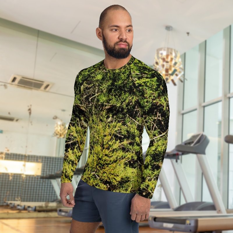 Real Cedar Camo Print Men's Rash Guard