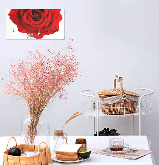 Rose Wall Mounted Decor Key Holder