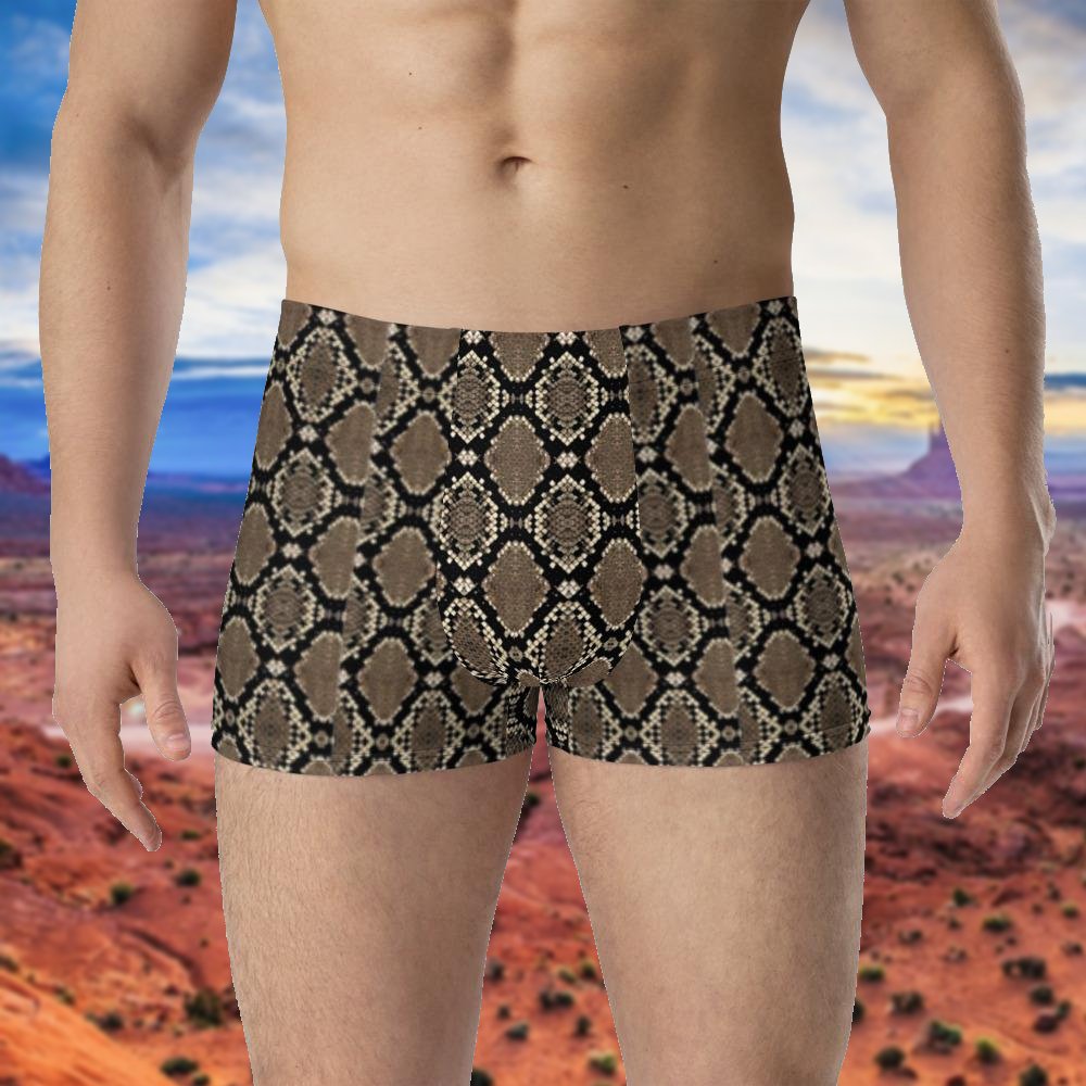 Snakeskin Print Boxer Briefs