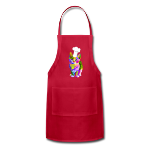 Chef Kitty Adjustable Apron - red