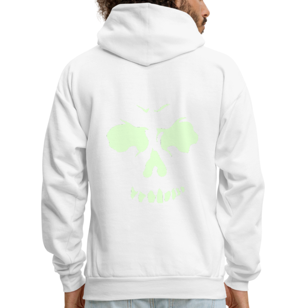 Men's Glow In The Dark Hoodie - white