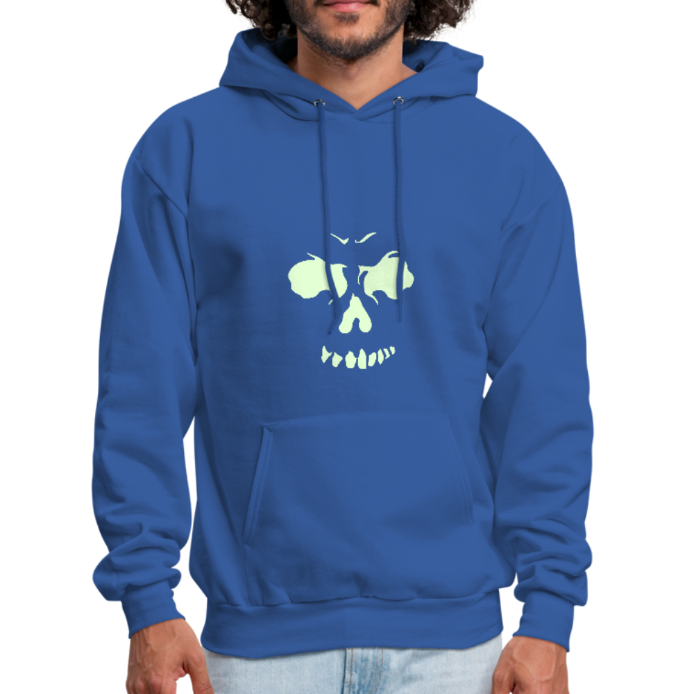 Men's Glow In The Dark Hoodie - royal blue