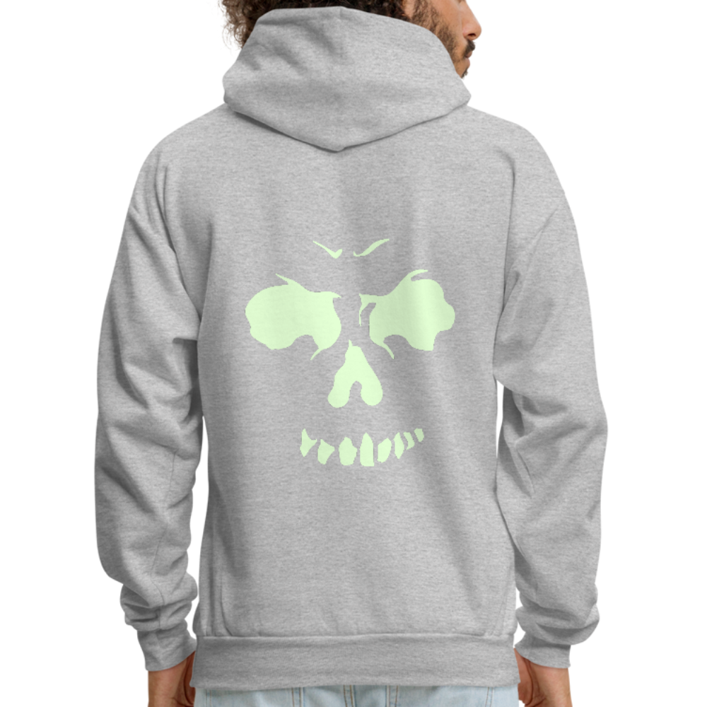 Men's Glow In The Dark Hoodie - heather gray