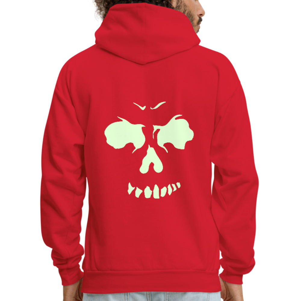 Men's Glow In The Dark Hoodie - red