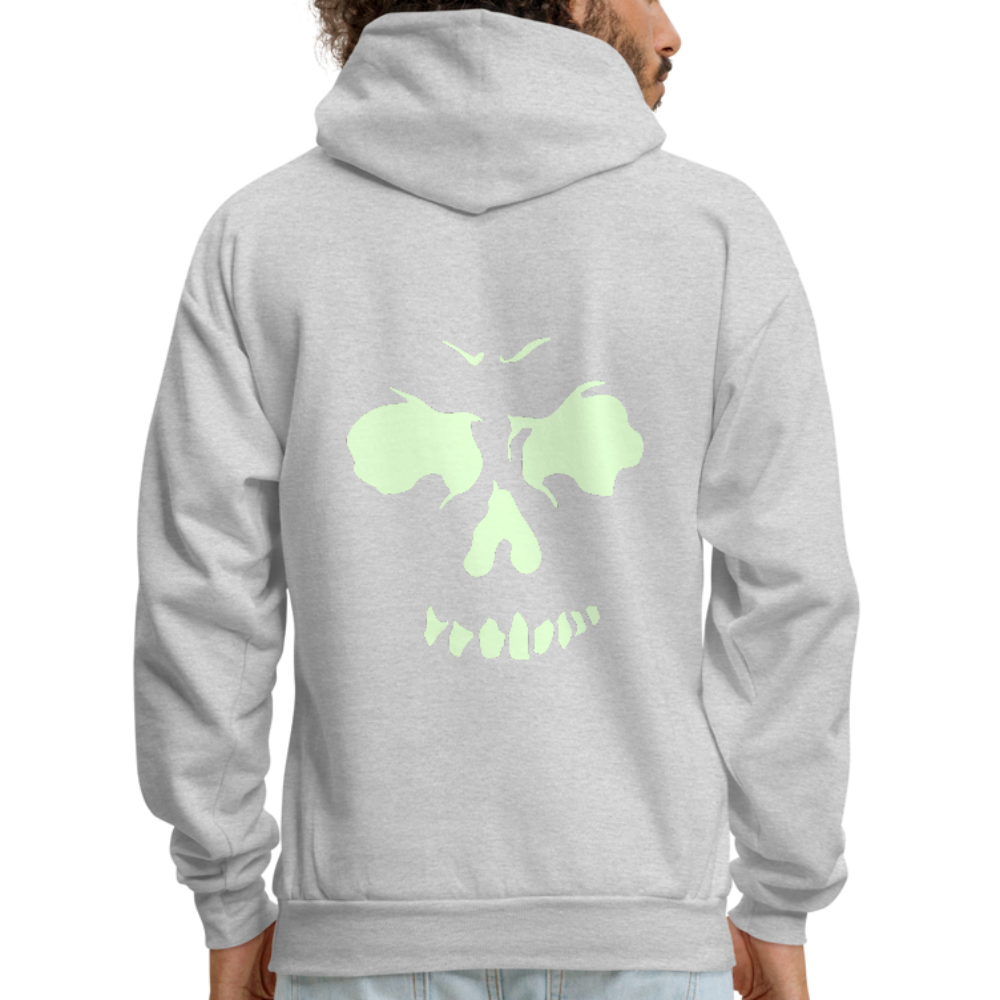 Men's Glow In The Dark Hoodie - ash 