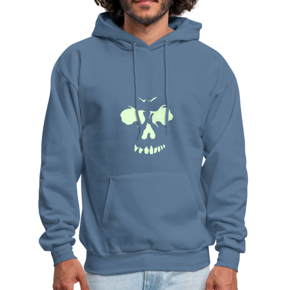 Men's Glow In The Dark Hoodie - denim blue