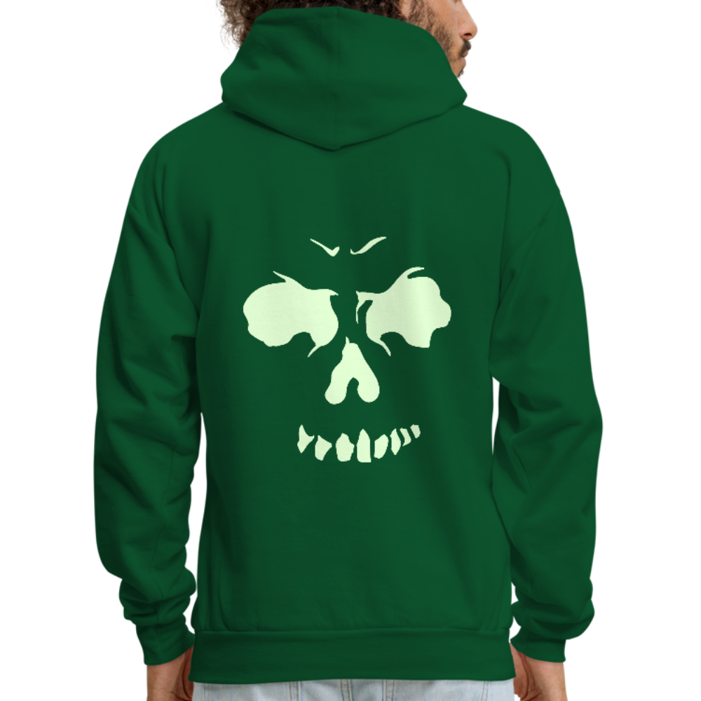 Men's Glow In The Dark Hoodie - forest green