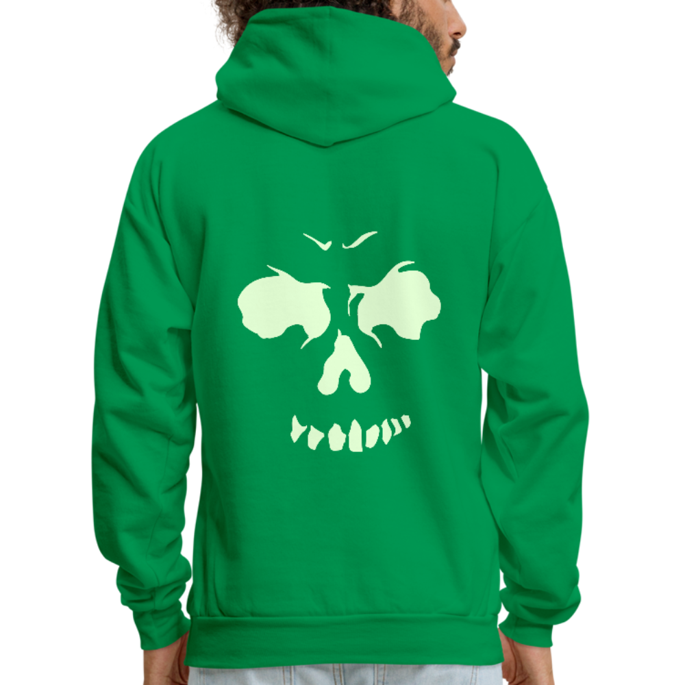 Men's Glow In The Dark Hoodie - kelly green