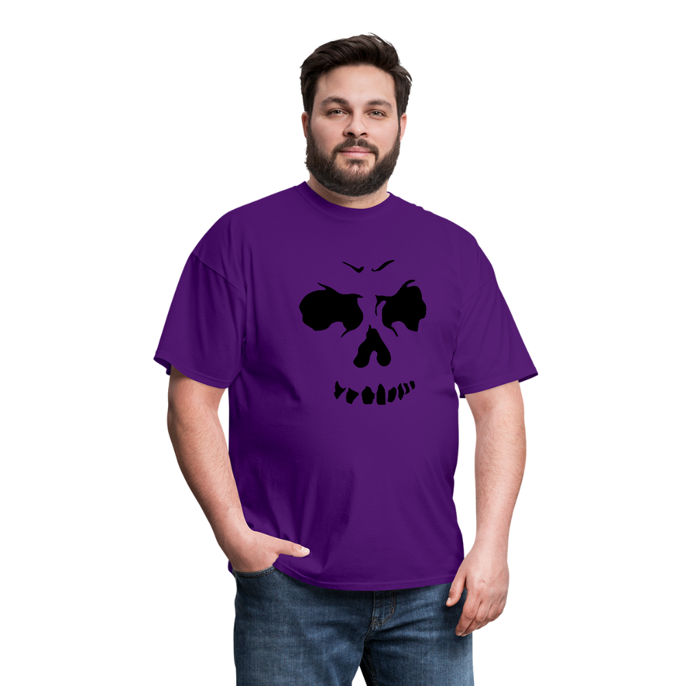 Men's Skull Face T-Shirt - purple