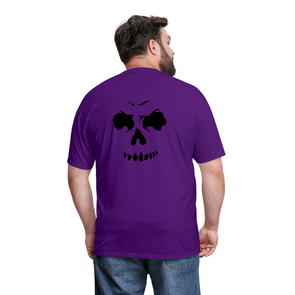 Men's Skull Face T-Shirt - purple