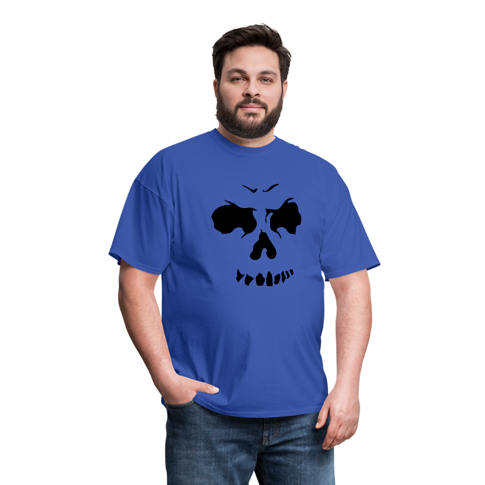 Men's Skull Face T-Shirt - royal blue