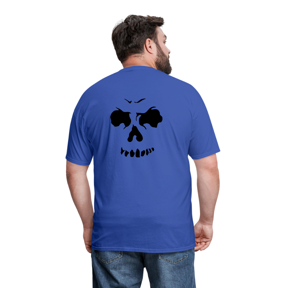 Men's Skull Face T-Shirt - royal blue