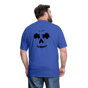 Men's Skull Face T-Shirt - royal blue