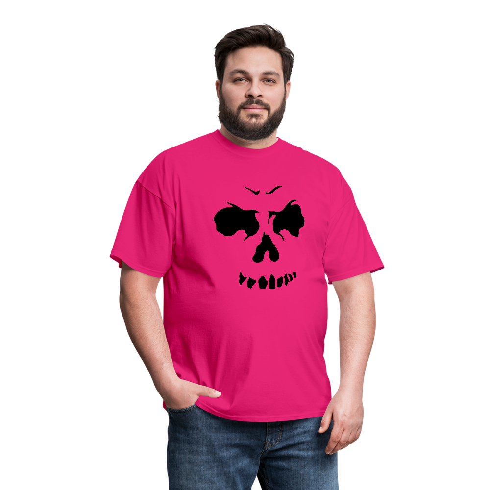 Men's Skull Face T-Shirt - fuchsia