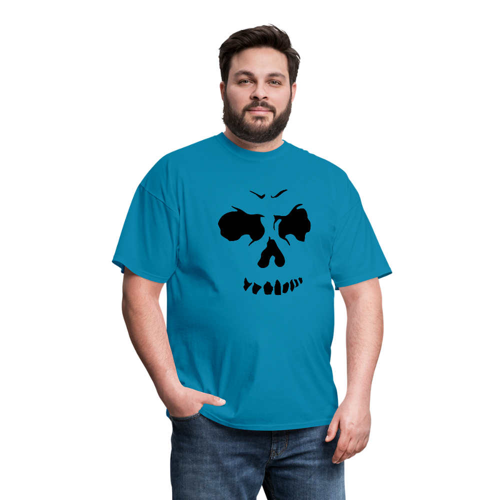 Men's Skull Face T-Shirt - turquoise