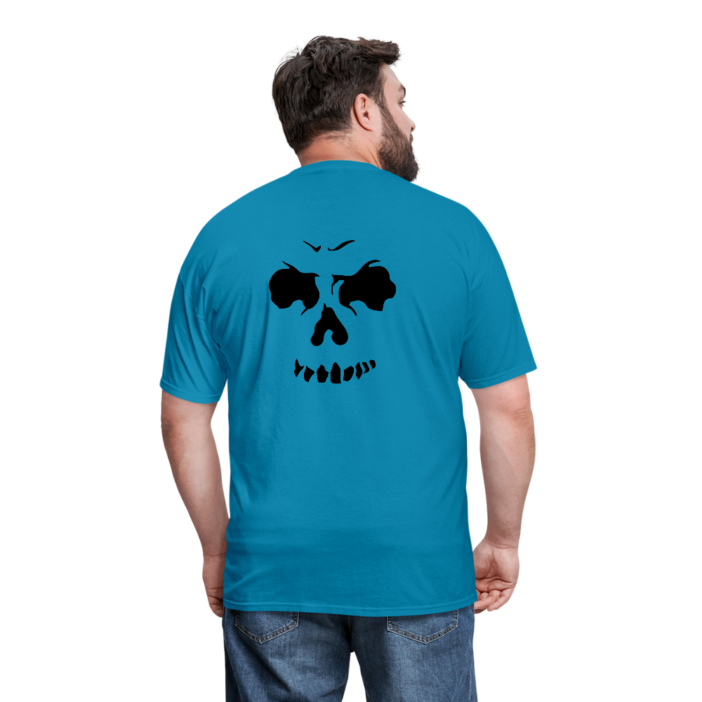 Men's Skull Face T-Shirt - turquoise