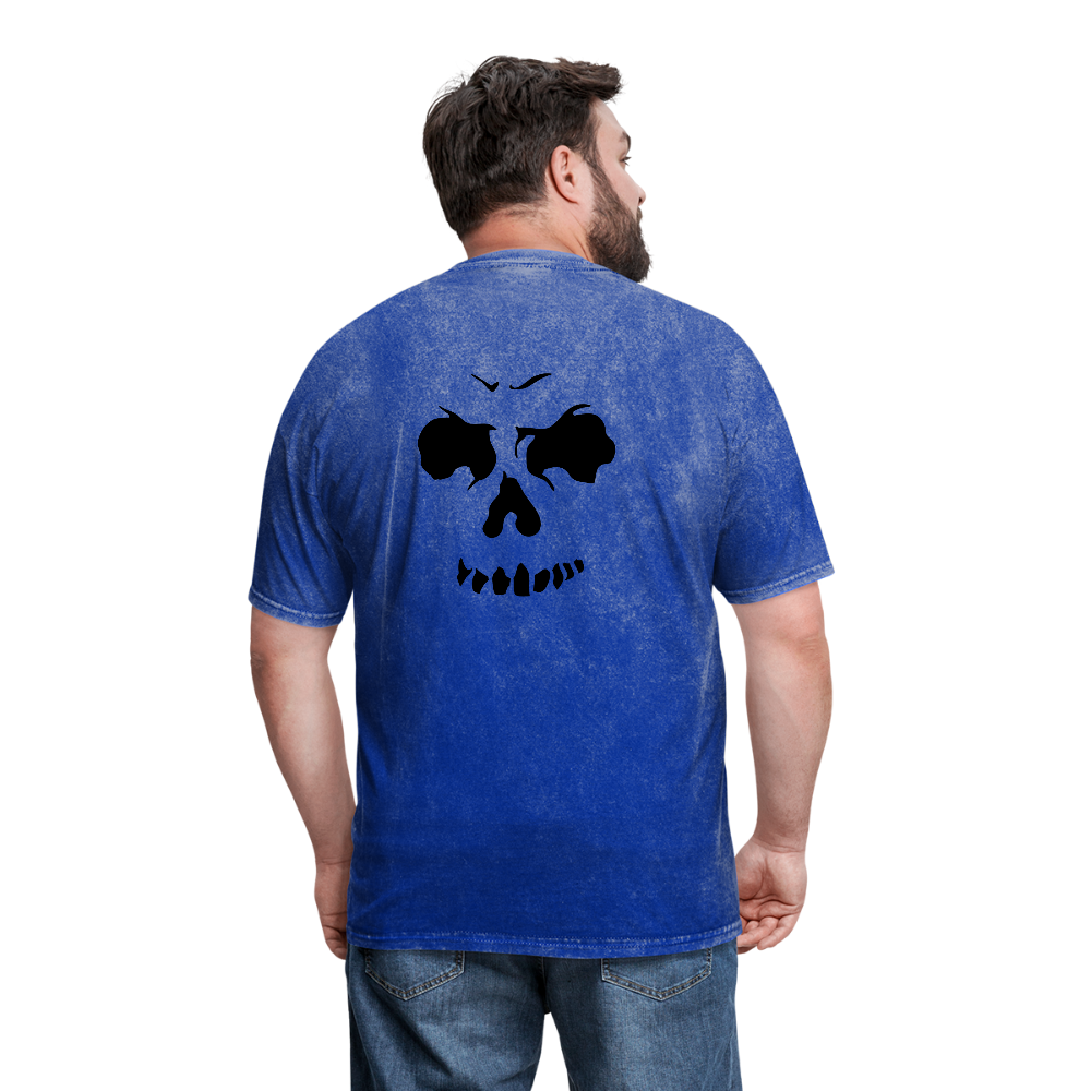 Men's Skull Face T-Shirt - mineral royal
