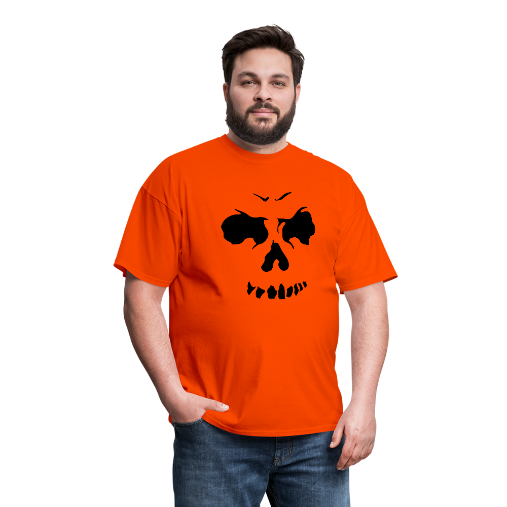 Men's Skull Face T-Shirt - orange
