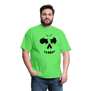 Men's Skull Face T-Shirt - kiwi