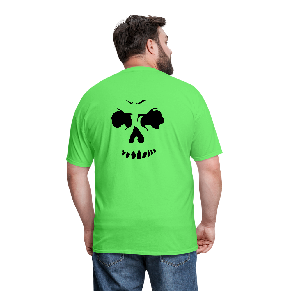 Men's Skull Face T-Shirt - kiwi