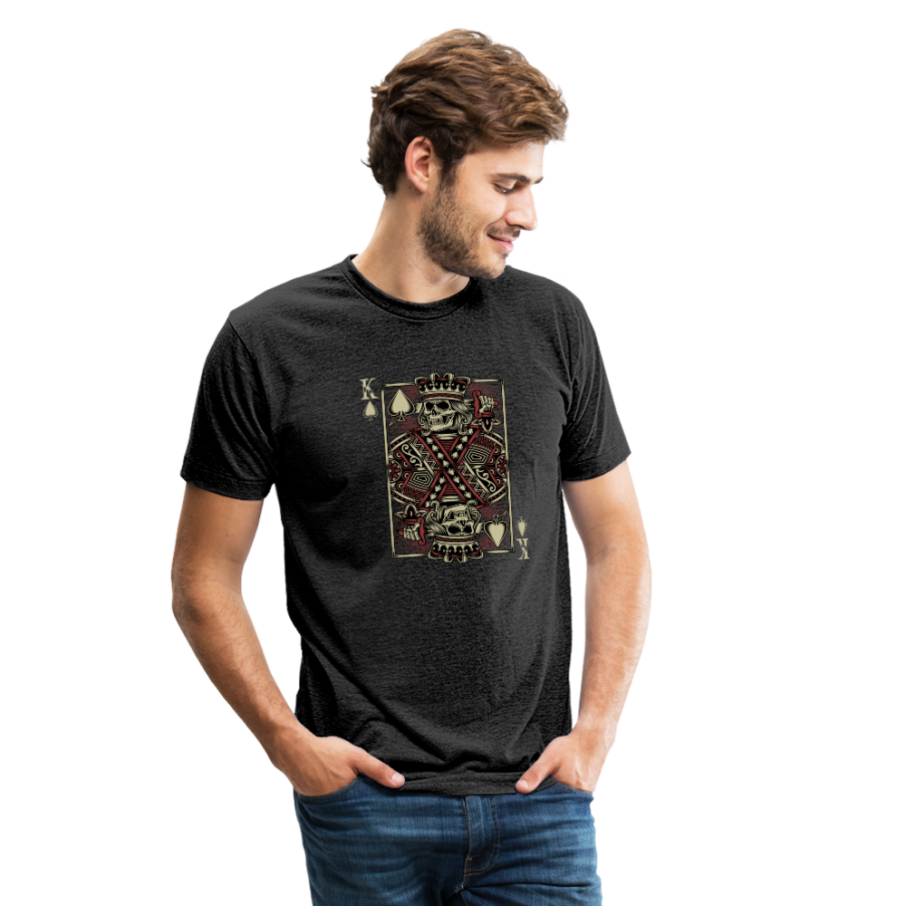 King of Spades Tri-Blend T-Shirt - heather black