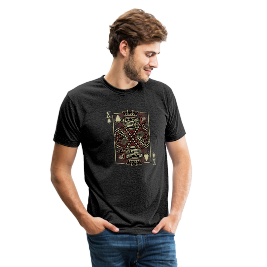 King of Spades Tri-Blend T-Shirt - heather black