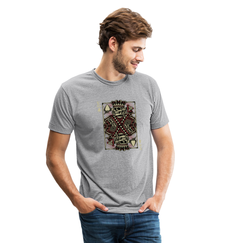 King of Spades Tri-Blend T-Shirt - heather gray