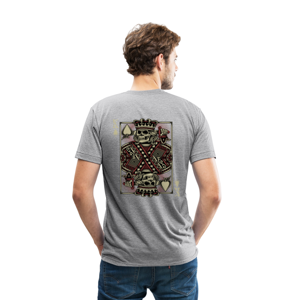 King of Spades Tri-Blend T-Shirt - heather gray