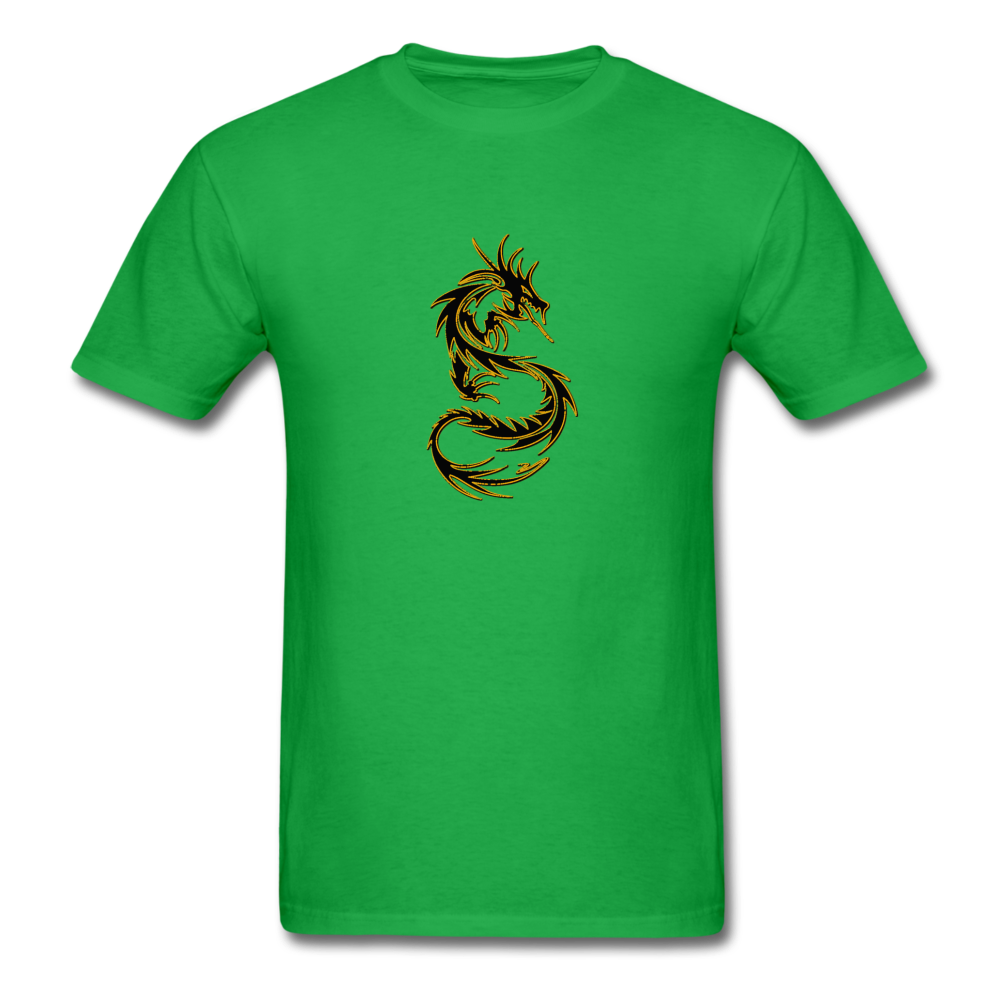 Men's Tribal Dragon T-Shirt - bright green