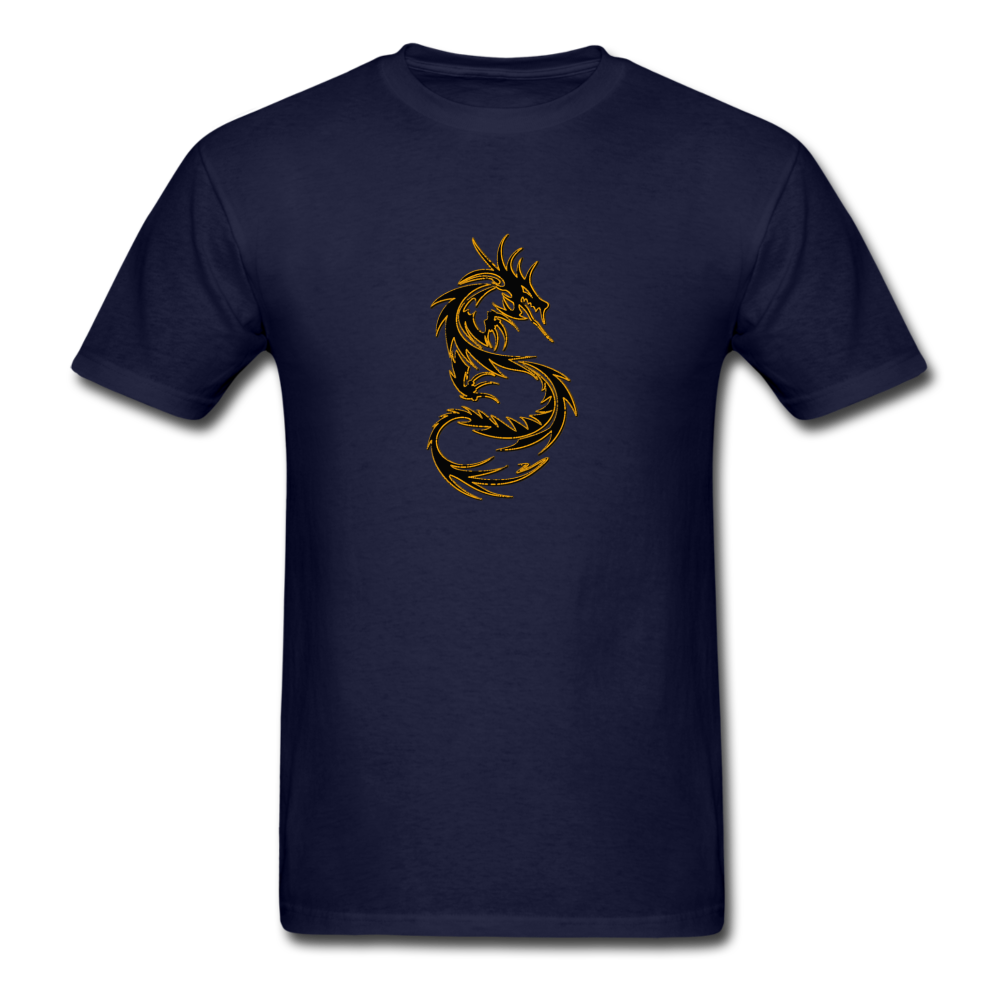 Men's Tribal Dragon T-Shirt - navy