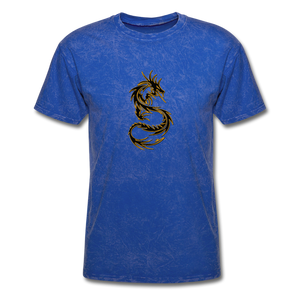 Men's Tribal Dragon T-Shirt - mineral royal