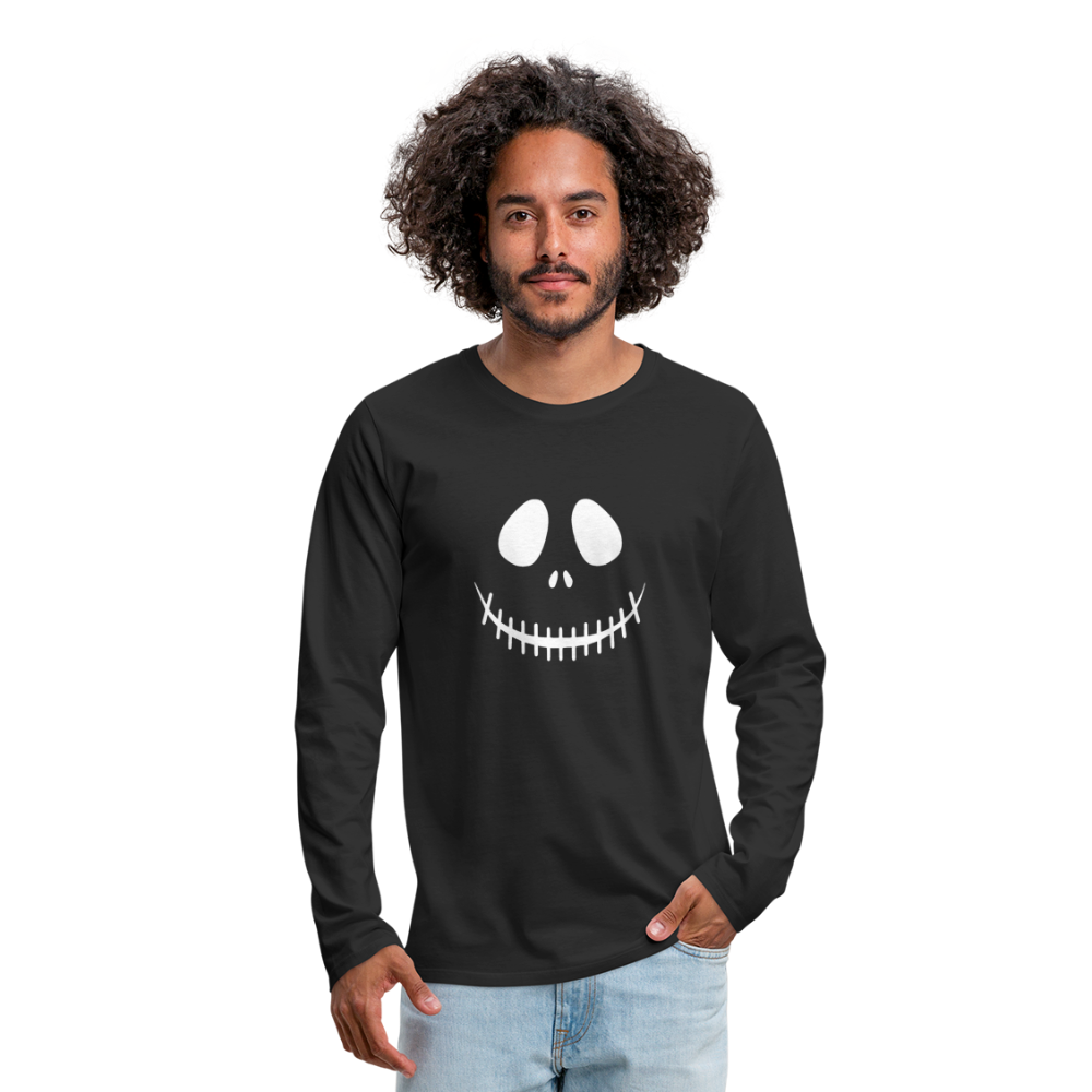 Men's Smiling Jack Premium Long Sleeve T-Shirt - black