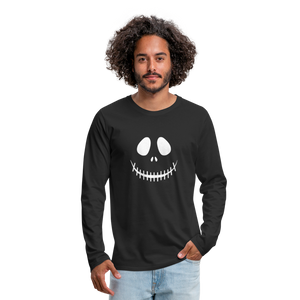 Men's Smiling Jack Premium Long Sleeve T-Shirt - black
