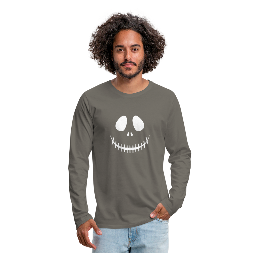 Men's Smiling Jack Premium Long Sleeve T-Shirt - asphalt gray