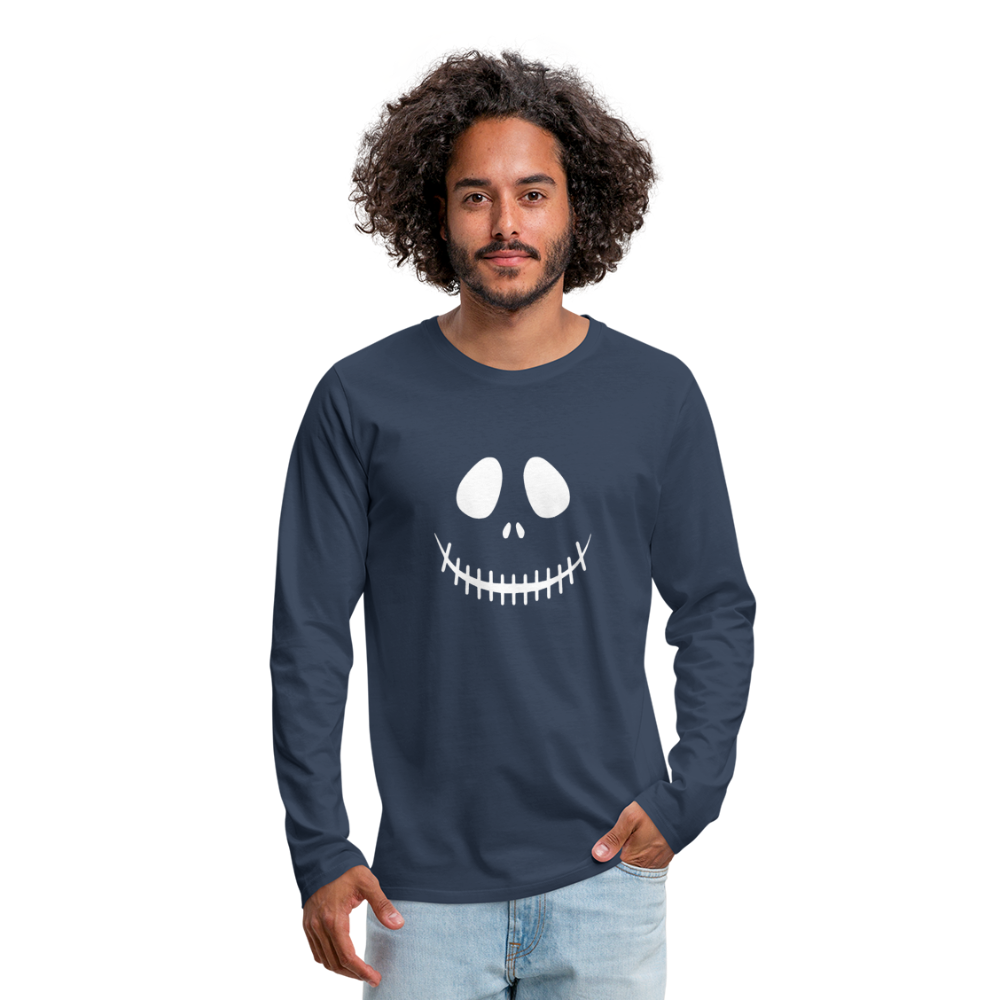 Men's Smiling Jack Premium Long Sleeve T-Shirt - navy