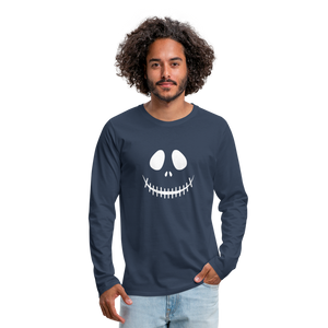 Men's Smiling Jack Premium Long Sleeve T-Shirt - navy